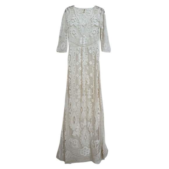 Spell & the Gypsy Collective Crochet Maxi Dress Small S - Picture 3 of 12